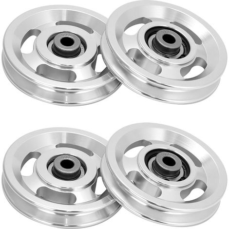 4pcs 95mm heary duty gym roulement poulie, poulie à roulement universel, alliage d'aluminium, ours 300kg, pour gymnase, la machine à câble (1/5)
