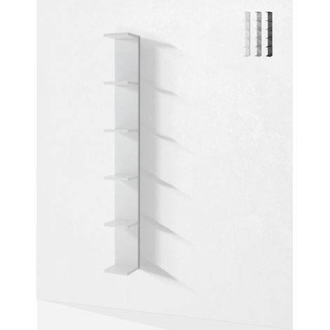 Libreria scaffale a giorno 6 ripiani design moderno Soft - Bianco