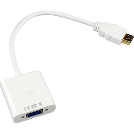 Câble Adaptateur HDMI vers VGA 1080P - TERA - Pour ordinateur, PS3, XBOX360 et moniteur CRT/LED (1/3)