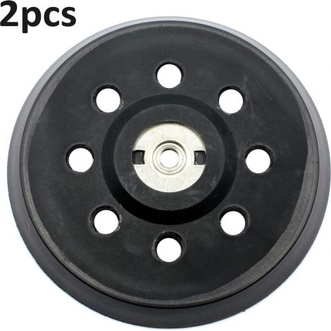 Plateau de Poncage, 125mm Plateau de Ponçage, Plateau pour Metabo SXE 325 Intec 425 Turbotec 631220000 (Noir,2pcs) (1/5)