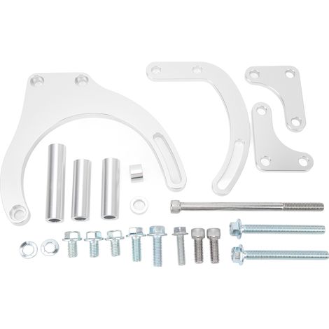 Support de Fixation Pompe de Direction Assistée Robust Fiable Kit Remplacement Moteur Chevy Big Block BBC Argent (1/5)