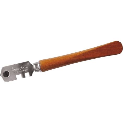 Herramienta del vidriero dedra silberschnitt 6 ruedas acero mango madera