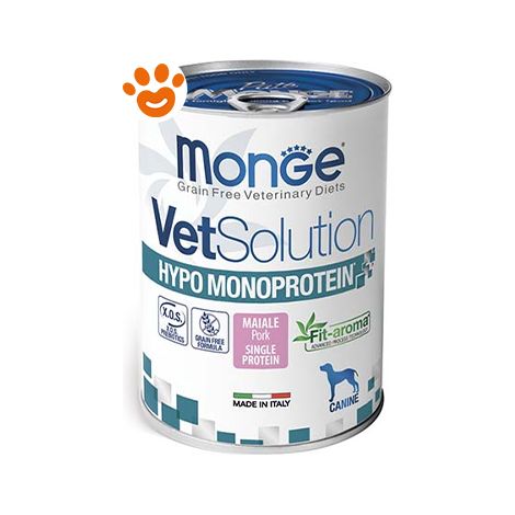 Monge Cane Vetsolution Hypoallergenic Monoproteico 400gr Maiale