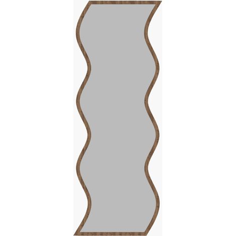 Holzspiegel "Safi" 40 x 2,2 x 120 cm - Weiß