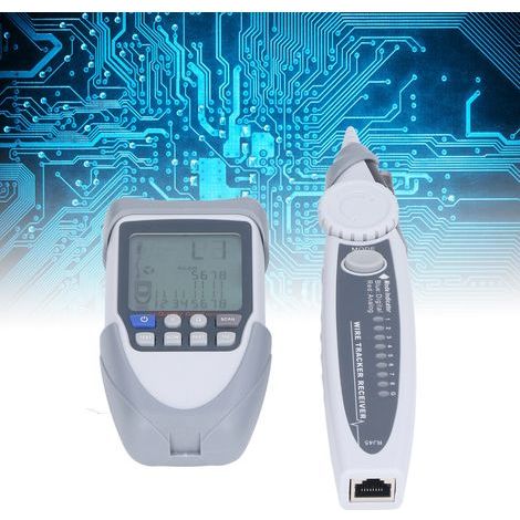 Comprobador de cables de red PoE digital y analógico con pantalla LCD (1/5)