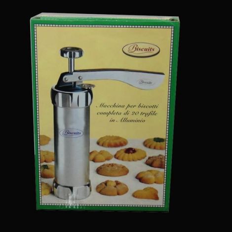 MACHINE A CHURROS ALUMINIUM CONTENANCE 200 ML - HAUTEUR 21 CM - COMPRENANT 4DOUILLES ET 19 DISQUES - IDEAL POUR FAIRE CHURROS