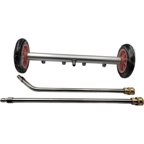 Nettoyeur haute pression de 40,6 cm avec manche d'extension, brosse à eau en alliage d'aluminium pour châssis de voiture, camion, VUS, camping-car, nettoyage des roues, pulvérisation haute (1/5)
