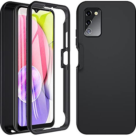 CUSTODIA BUMPER PER SAMSUNG GALAXY A03s NERO PROTETTIVO RINFORZATO SM-A037F (1/5)