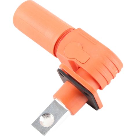 2 Stück Energiespeicherstecker M8 200A 1-adrig, Steckerzubehör für Fahrzeuge, Orange (1/5)