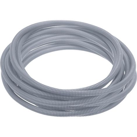 Gaine Fendue pour Câbles 1/2"(12mm) Gaine pour Câbles Gris  Résistante À La Chaleur Et Au Froid, Conduit Flexible En Plastique Protecteur De Câbles, 50FT(15m), -40F À 257F (1/5)