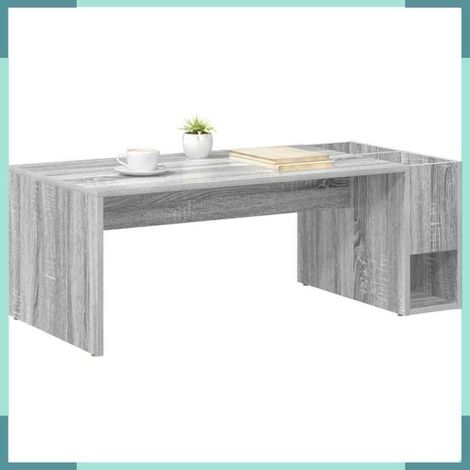 Table basse - 891197 - Gris Sonoma - Bois d'ingénierie - 101,5 x 50 x 37 cm (1/5)