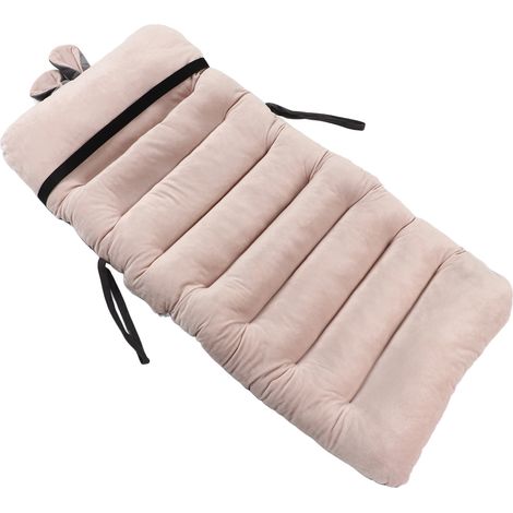 Integriertes Rückenlehnenkissen aus weichem PP-Baumwoll-Rückenstützmaterial für Bürostühle und Sofas, hellrosa, 45 x 100 cm (1/5)
