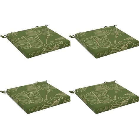 Coussins de siège 4 pièces SOEST 4 pc 100 % polyester vidaXL
