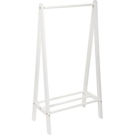 Porte-manteau en bois pour enfant Blanc (1/5)