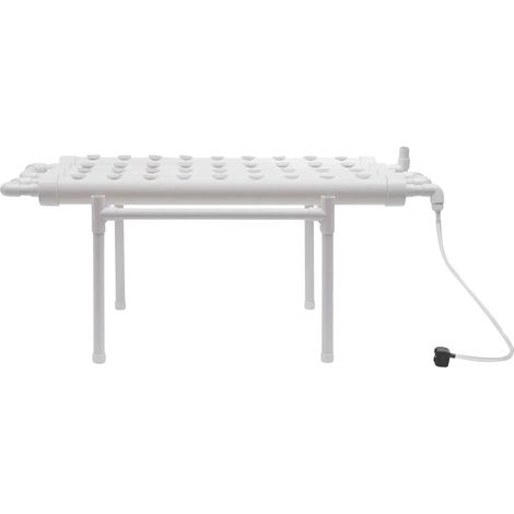 Système de culture hydroponique, 36 emplacements de plantes, utilisation efficace de l'eau, BLANC (1/2)