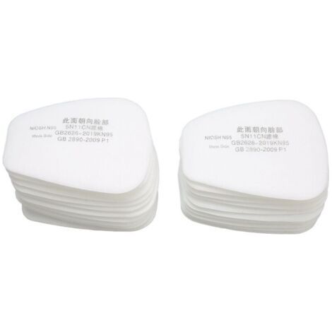 20pcs Respiratory Filters Cotton Anti-Dust Universal Compatible Gas Mask Series 6200 6800 7502 (1/5)
