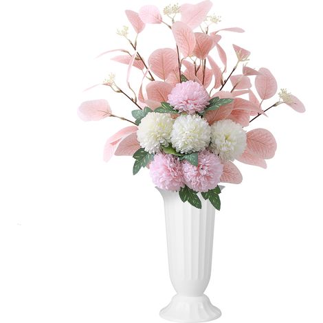 Décoration florale artificielle, bouquet de chrysanthèmes artificiels réalistes, format pratique et polyvalent pour la décoration intérieure et extérieure, effet très réaliste.-AquaForge (1/5)
