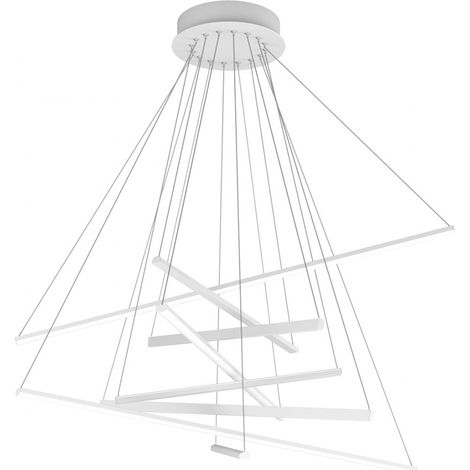 Lampadario moderno bianco top light dna 1182 s100 bi led sospensione lampada soffitto (1/5)