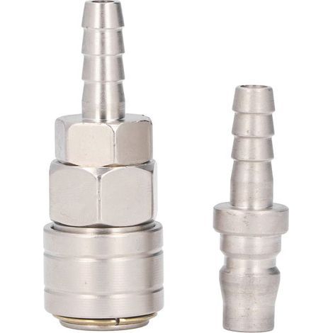 BelleRise – Selbstsichernde pneumatische Verschraubung – SH+PH20 – vernickelter Edelstahl 8 mm – Industrie und Werkstatt (1/5)