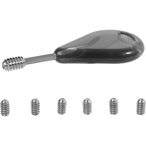 Llave para aletas de tabla de surf, accesorios para tablas de surf, 6 tornillos prisioneros para aletas de tabla de surf y llave para aletas de tabla de surf para quitar o instalar los tornillos prisi (1/5)