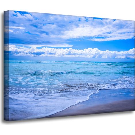 Leinwanddruck Natur Blaues Meer 70x50 cm