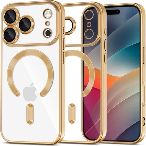 Étui Tech-Protect MagFlex MagSafe pour iPhone 17 Pro - Or transparent