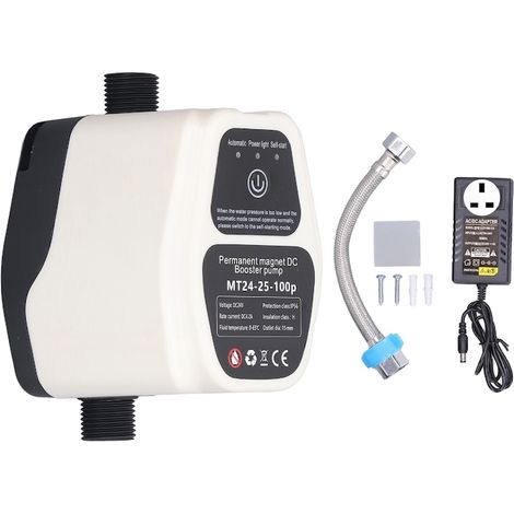 Pompe Ă eau 24 V, 100 W, 25 L/min, automatique, protection contre le manque d'eau, 100-240 V (1/5)
