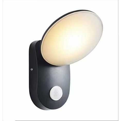 LED Luminaire Exterieur avec Detecteur de Mouvement , Eclairage Exterieur Anthracite 12W Applique Murale, (1/5)