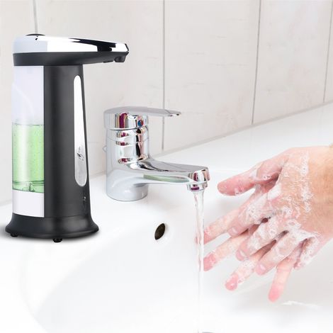 Automatic 400ml sensor-operated soap dispenser for shampoo, shower gel and hand sanitizer in the bathroom (1/5)