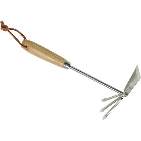 Dehner Marteau Double avec Manche en Bois, env. 35 x 8,5 cm, Acier Inoxydable/Bois (1/3)