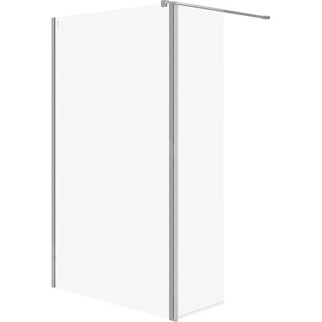 Cersanit Mille - Paroi de douche Walk-In, 120x200 cm, chrome/verre clair S601-181 (1/2)