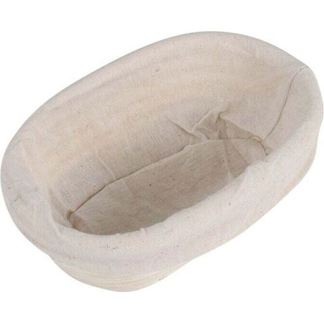 Ovaler Rattan-Brotkorb für Gebäck, 17 x 12 x 6 cm