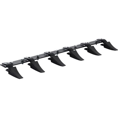 VEVOR Barra Denti per Benna, Benna per Trattore 48'', Barra a 6 Denti per Caricatore, Trattore Compatto, Capacita di Carico di 4560 libbre, Design imbullonato per Scavo