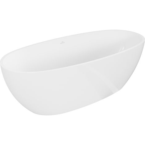 Mexen Torino freistehende Wanne aus Konglomerat 175 x 78 cm, weiß glänzend - 57271757810 (1/5)
