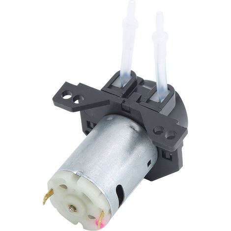 Multifunktionale Mini-Winkelpumpe für den Garten, 12 V DC, peristaltische Flüssigkeitspumpe, Dosierpumpe, Schlauchpumpe (Schwarz) (1/5)