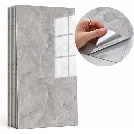 Brstheco Panneaux Décoratifs PVC Autocollants 60x30cm 20 Pièces