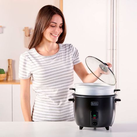 Black+Decker BXRC1800E olla arrocera negra 1.8 L