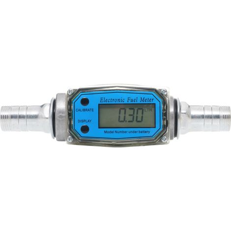 Débitmètre numérique de carburant KD1458 – Haute précision 0,5% – Plage de débit 20-75 l/min – Écran LCD clair – Utilisation pour diesel, essence, kérosène (1/5)