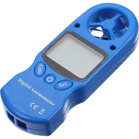 Mini hygrothermographe portable, anémomètre numérique, mesure de l'humidité et du vent, sans pile (1/5)