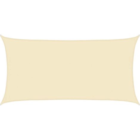 Maison Exclusive - Sonnensegel 160 g/m² Creme 4x7 m HDPE (1/5)