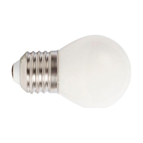 Bombilla con filamento Led mini globo opal DUOLEC E27 luz cálida 4W -