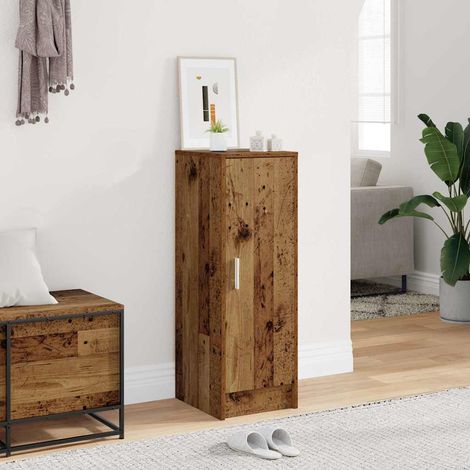 vidaXL Shoe Cabinet Old Wood 32x35x92 cm Engineered Wood (1/5)
