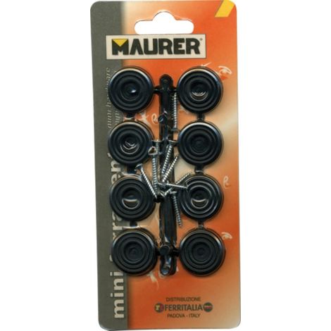 GOMMINI SOTTOSEDIA CON VITI NERO MAURER BL.8PZ "ONE PRICE"