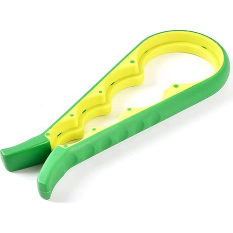 Ouvre-boîte manuel, ouvre-bouteille multifonctionnel, ouvre-bouteille antidérapant, petit outil de cuisine, idéal pour les débutants, les personnes souffrant d'arthrite, les personnes âgées et les fem (1/5)