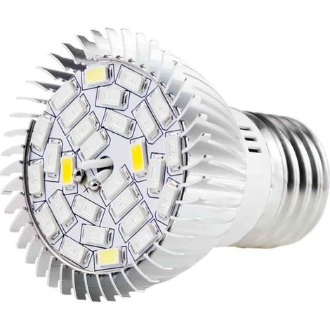 Lampe de culture LED à culot E27 pour serre, haute luminosité, spectre complet, dissipation thermique et faible consommation d'énergie.-AquaForge