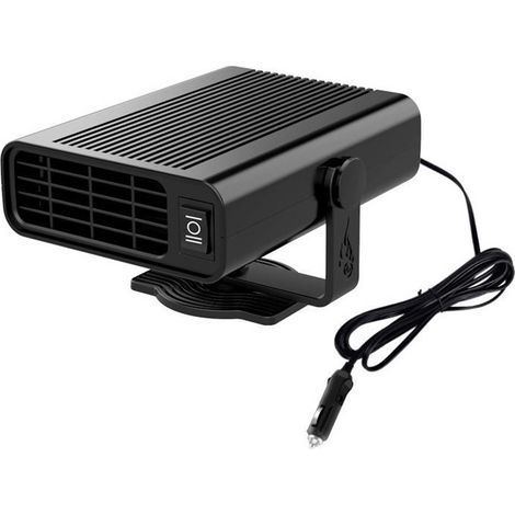 Calefactor para coche, 150 W, desempañador de parabrisas, ventilador 2 en 1, soporte giratorio de 360°, vehículo de 12 V (1/5)