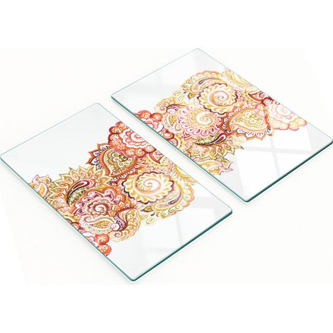 Tableros de vidrio decorativos multifuncionales para decoraci贸n de cocina 2x30x52 cm