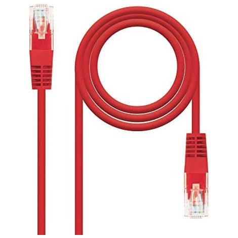 Cable Red Latiguillo RJ45 CAT.6 UTP AWG24, Rojo, 25 cm (1/3)