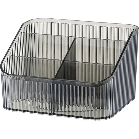Organisateur de pinceaux de maquillage à 5 compartiments, boîte de rangement de bureau, support de comptoir, 17,5 x 15 x 11 cm (1/5)