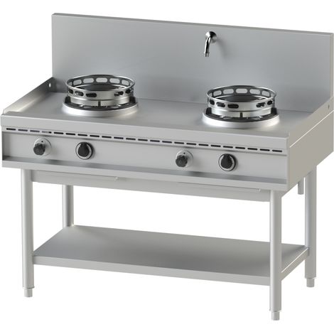 WOK GAZ SERIE 700 - 2 BRULEURS - 2 X 13 KW - NAYATI